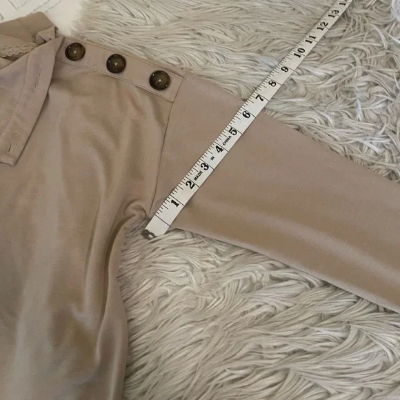 Tan | Cowl Neck Top - Picture 9 of 11